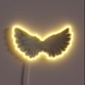Coquette Angel Wings RGB Neon Sign