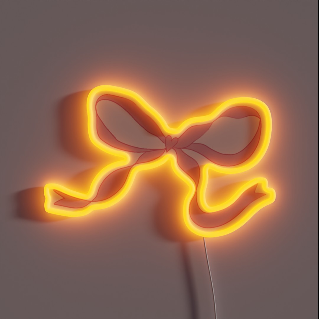 Coquette Bow RGB Neon Sign Coquette Bow RGB Neon Sign