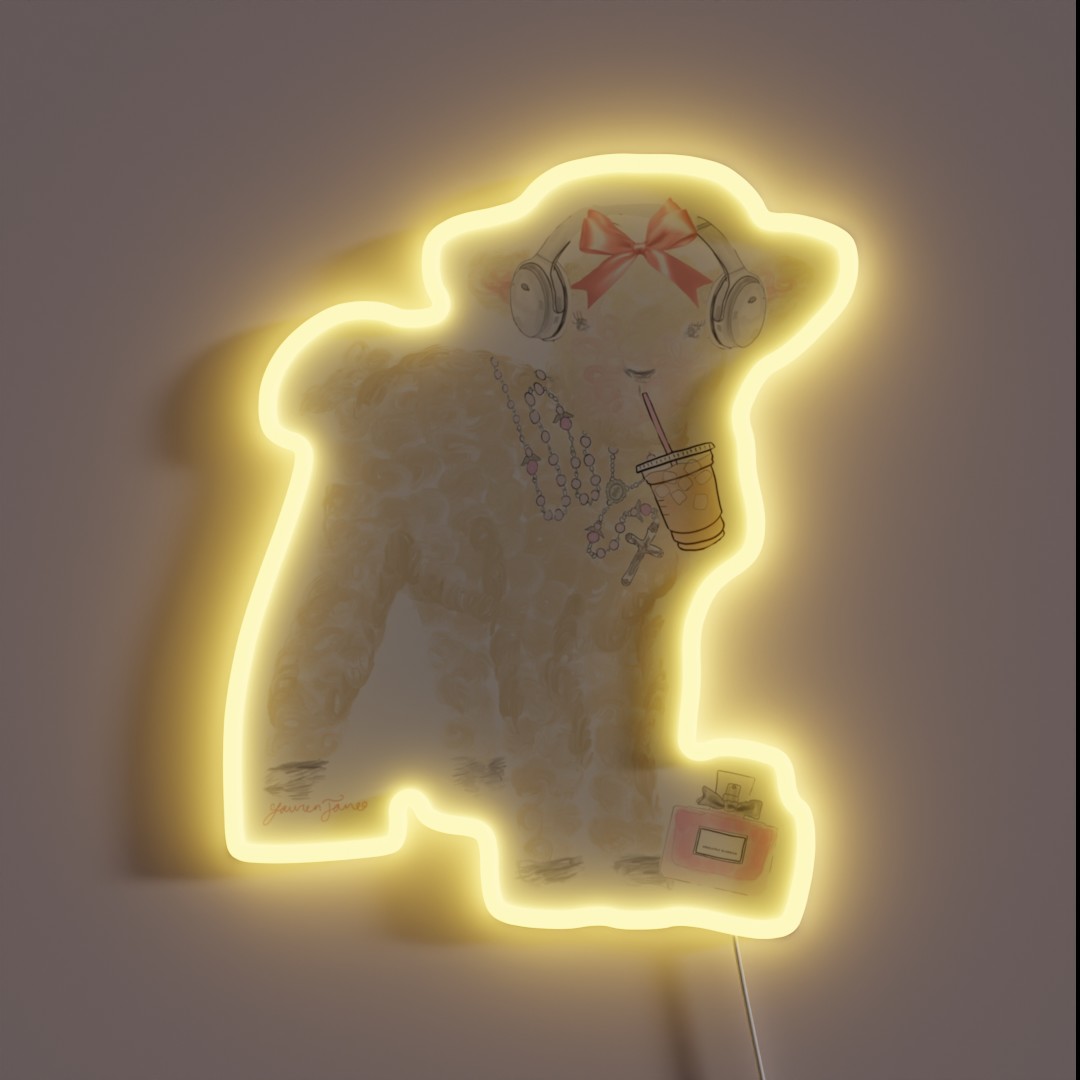 Coquette Lamb RGB Neon Sign Coquette Lamb RGB Neon Sign