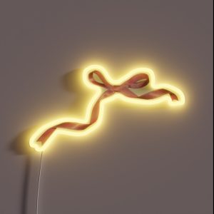 Coquette Ribbon Bows RGB Neon Sign
