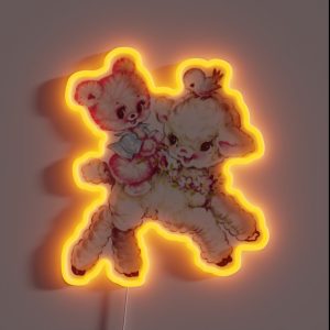 Coquette Sheep Bear Bird RGB Neon Sign