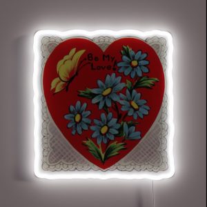 Coquette Vintage Heart RGB Neon Sign