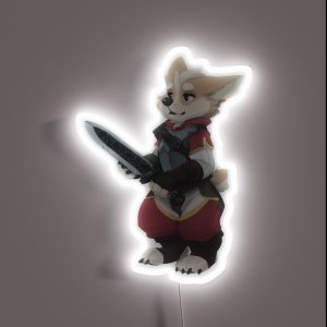Corgi Warrior RGB Neon Sign Corgi Warrior RGB Neon Sign