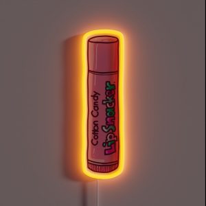 Cotton Candy Flavor Lip Gloss From The 90 S RGB Neon Sign