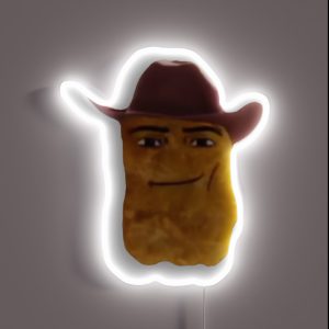 Cotton Eye Joe Chicken Nugget Cowboy RGB Neon Sign Cotton Eye Joe Chicken Nugget Cowboy RGB Neon Sign