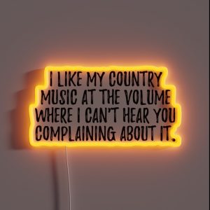 Country Music RGB Neon Sign
