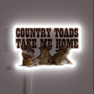 Country Toads Take Me Home RGB Neon Sign Country Toads Take Me Home RGB Neon Sign