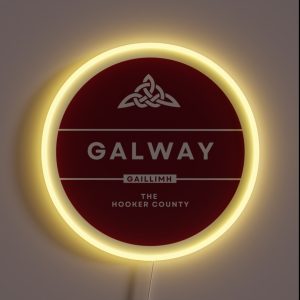 County Galway Ireland RGB Neon Sign County Galway Ireland RGB Neon Sign