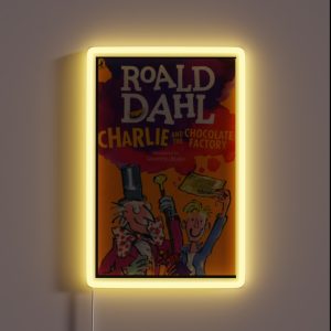 Cover Of Charlie And The Chocolate Factory RGB Neon Sign Cover Of Charlie And The Chocolate Factory RGB Neon Sign
