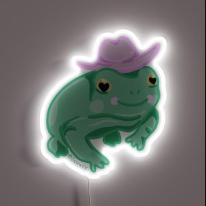 Cowboy Frog RGB Neon Sign