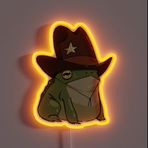 Cowboy Frog RGB Neon Sign