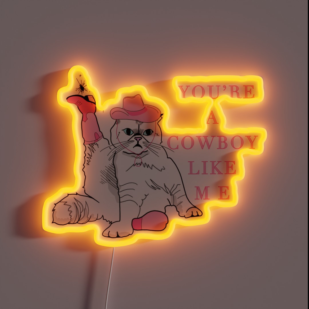 Cowboy Like Me RGB Neon Sign Cowboy Like Me RGB Neon Sign