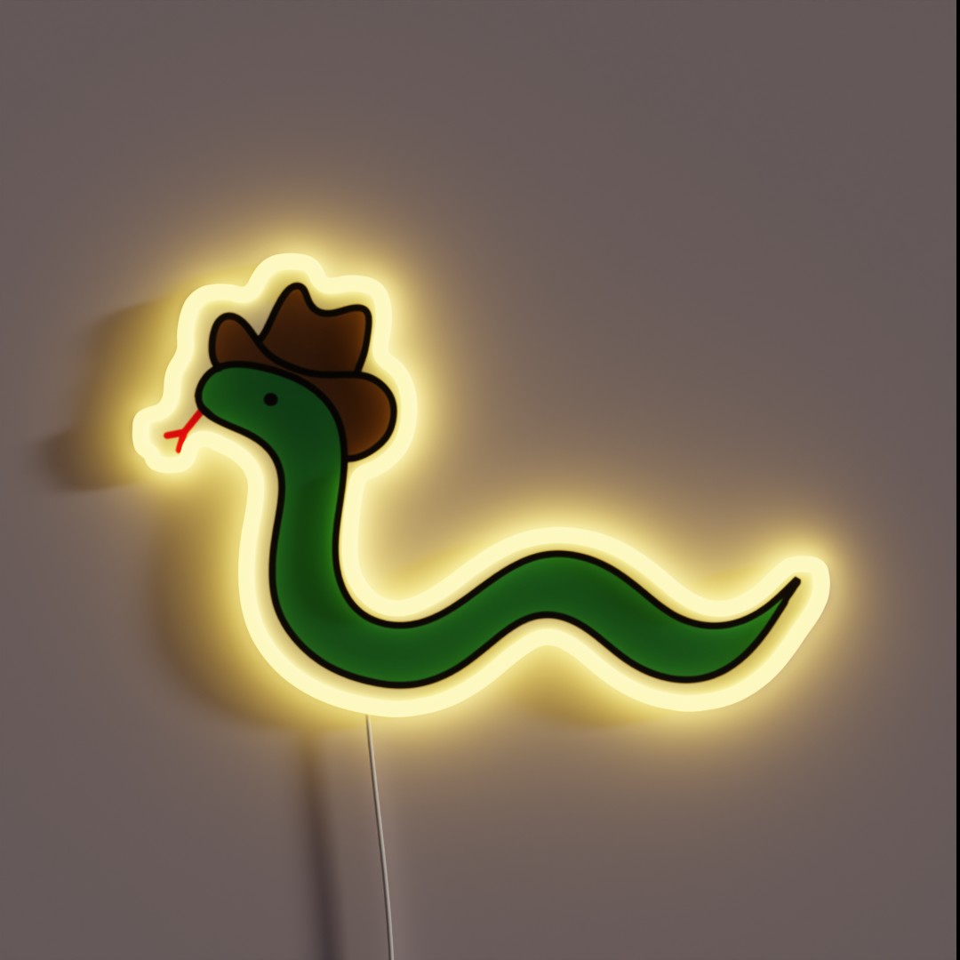 Cowboy Snake RGB Neon Sign Cowboy Snake RGB Neon Sign