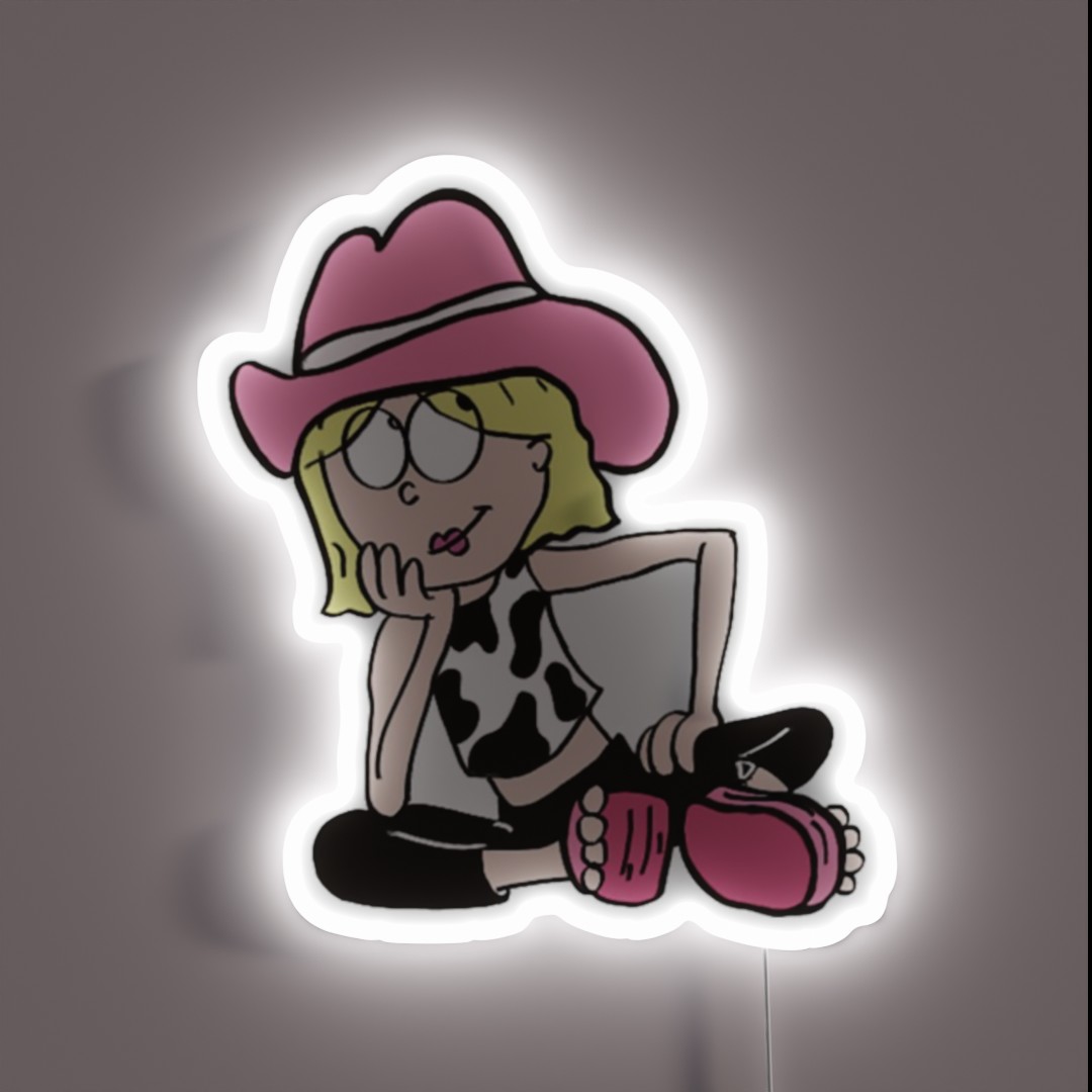 Cowgirl Lizzie Mcguire RGB Neon Sign Cowgirl Lizzie Mcguire RGB Neon Sign