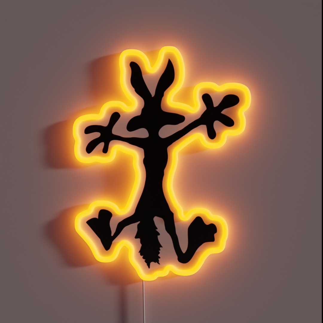 Coyote S Crash Hole RGB Neon Sign Coyote S Crash Hole RGB Neon Sign