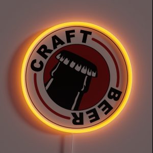 Craft Beer 3 RGB Neon Sign