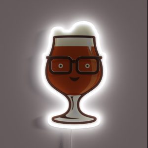 Craft Beer Geek Belgian Dark RGB Neon Sign