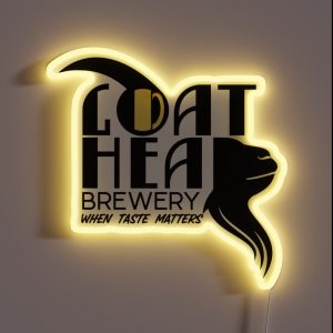 Craft Beer Goat Head Brewery When Taste Matters RGB Neon Sign
