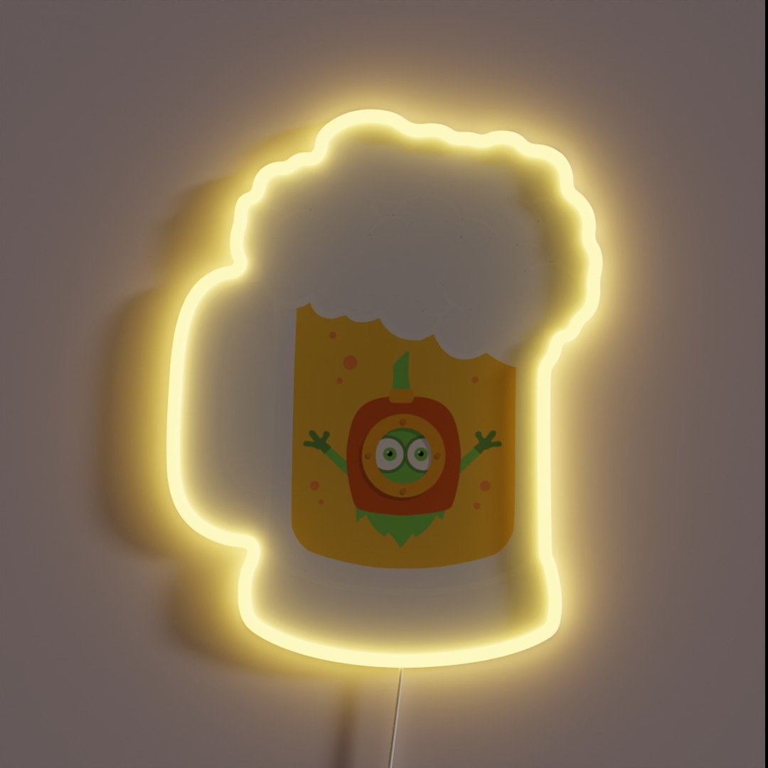 Craft Beer Hops Divers RGB Neon Sign Craft Beer Hops Divers RGB Neon Sign