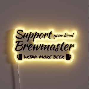 Craft Beer Inspired Design RGB Neon Sign