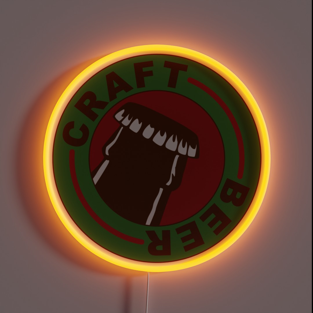 Craft Beer RGB Neon Sign Craft Beer RGB Neon Sign