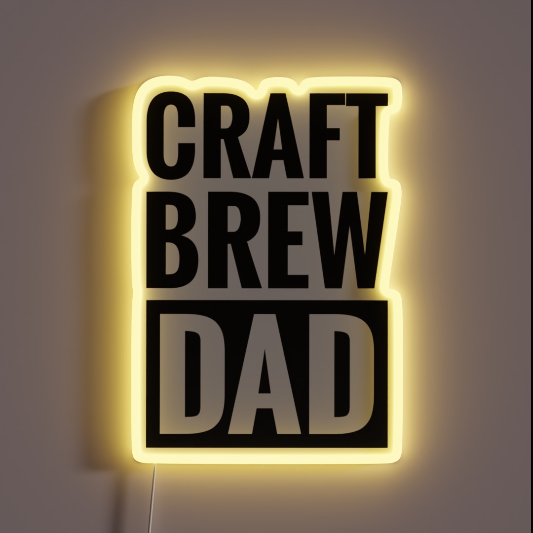 CRAFT BREW DAD RGB Neon Sign CRAFT BREW DAD RGB Neon Sign
