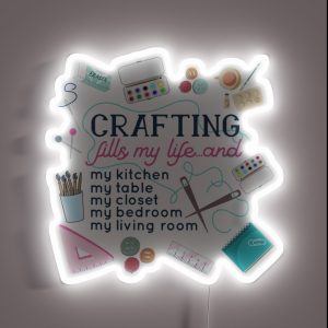 Craft Clutter RGB Neon Sign