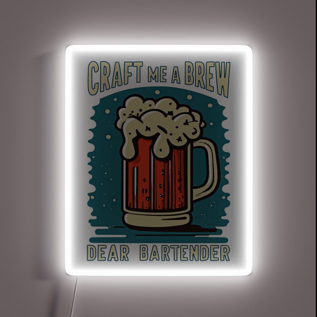 Craft Me A Brew RGB Neon Sign Craft Me A Brew RGB Neon Sign