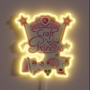 Craft Princess Pink Women Girls Gift RGB Neon Sign Craft Princess Pink Women Girls Gift RGB Neon Sign