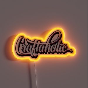 Craftaholic RGB Neon Sign Craftaholic RGB Neon Sign