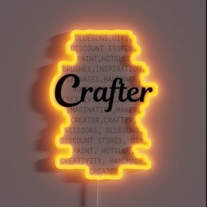 Crafter Description For Creators Crafters And Makers RGB Neon Sign