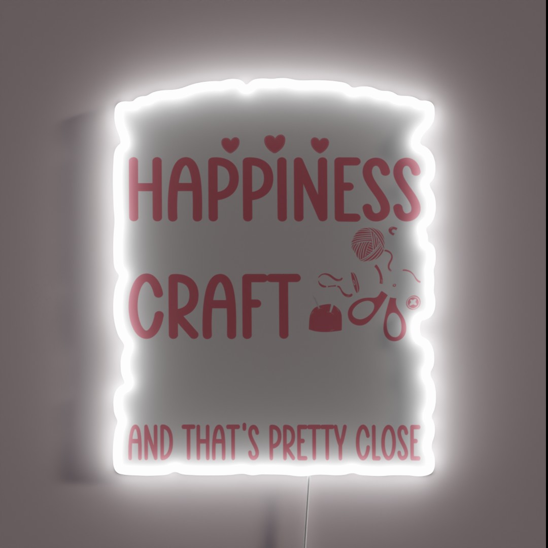 Crafting Crafter Can T Buy Happiness Can Buy RGB Neon Sign Crafting Crafter Can T Buy Happiness Can Buy RGB Neon Sign