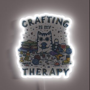 Crafting Is My Therapy RGB Neon Sign