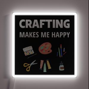 Crafting Makes Me Happy RGB Neon Sign Crafting Makes Me Happy RGB Neon Sign
