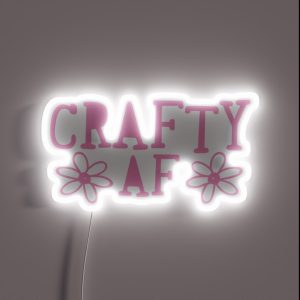CRAFTY AF RGB Neon Sign