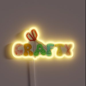Crafty Crafters And DIY Lovers RGB Neon Sign