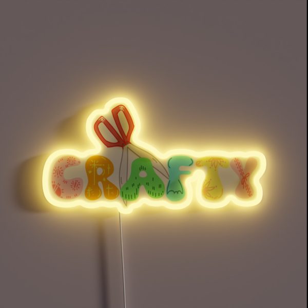 Crafty Crafters And DIY Lovers RGB Neon Sign