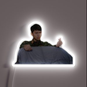 Crash Landing On You Kdrama Hyun Bin RGB Neon Sign Crash Landing On You Kdrama Hyun Bin RGB Neon Sign