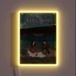 Crash Landing On You Kdrama Pop Art Poster RGB Neon Sign
