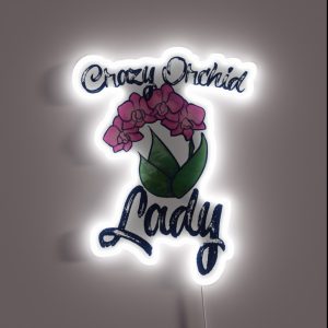 Crazy Orchid Lady RGB Neon Sign