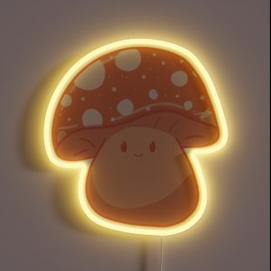 Creamsicle Mushroom RGB Neon Sign