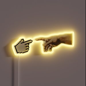 Creation Of Adam RGB Neon Sign