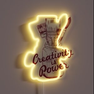 Creativity Is Power RGB Neon Sign
