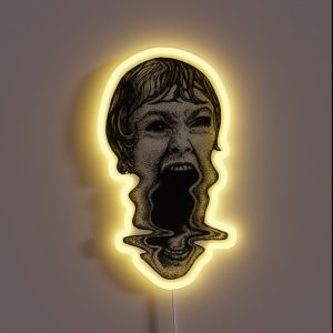 Creepy Face Horror RGB Neon Sign