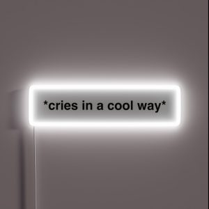 Cries In A Cool Way RGB Neon Sign Cries In A Cool Way RGB Neon Sign