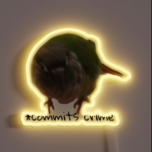 Crime Birb RGB Neon Sign
