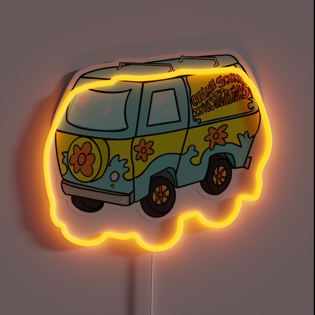 Crime Scene Van RGB Neon Sign Crime Scene Van RGB Neon Sign