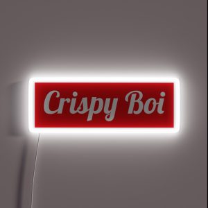 Crispy Boi RGB Neon Sign Crispy Boi RGB Neon Sign