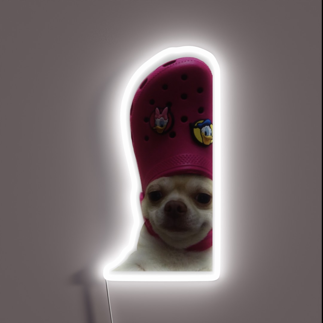 Croc Dog RGB Neon Sign Croc Dog RGB Neon Sign