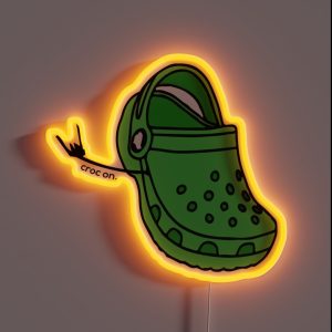 Croc On RGB Neon Sign